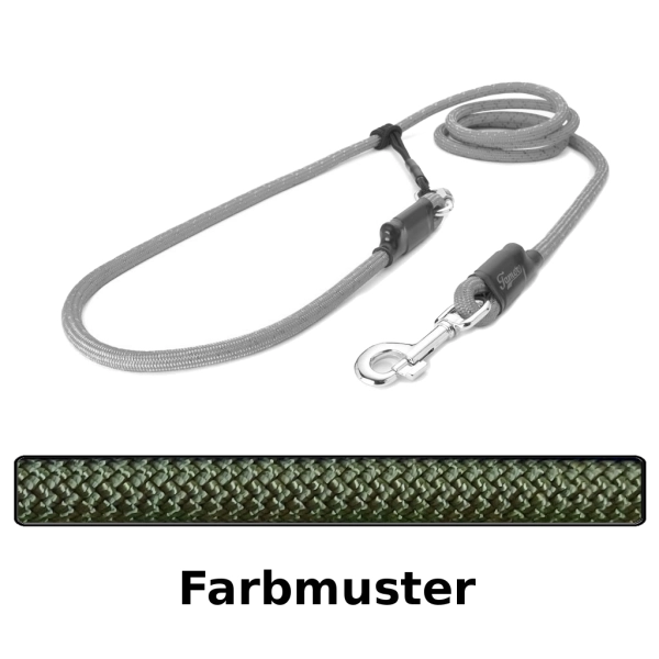 EASYLONG Hundeleine - L - 4m - olive